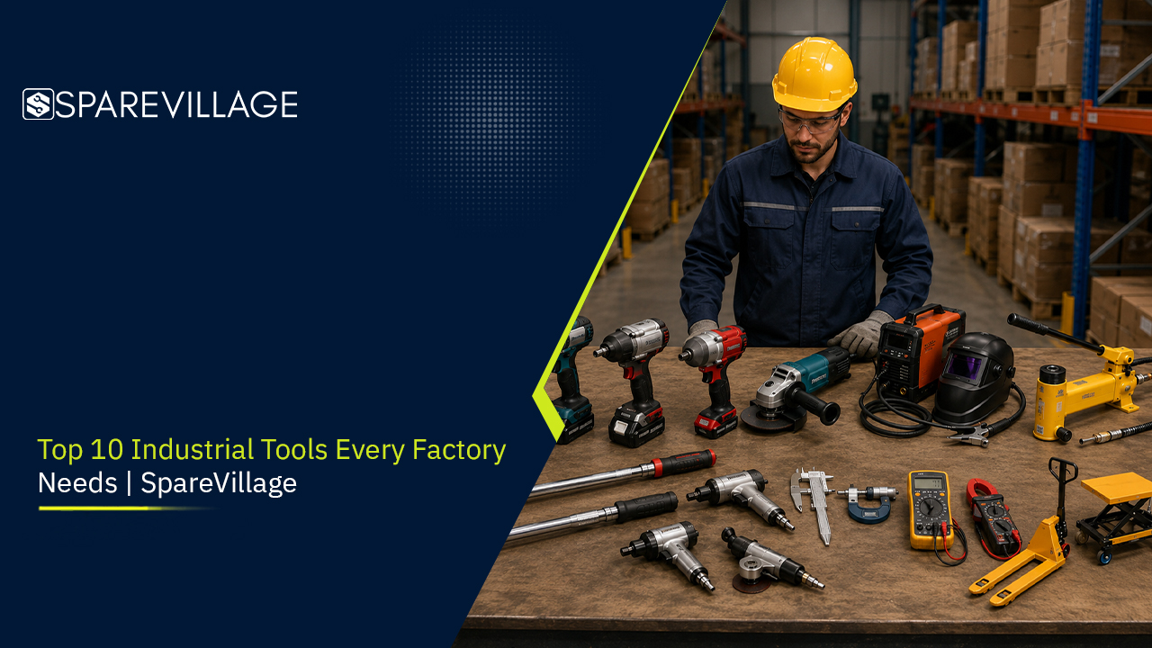 Top 10 industrial tools every factory needs for maintenance and production. Top 10 industrial tools every factory needs for maintenance and production.