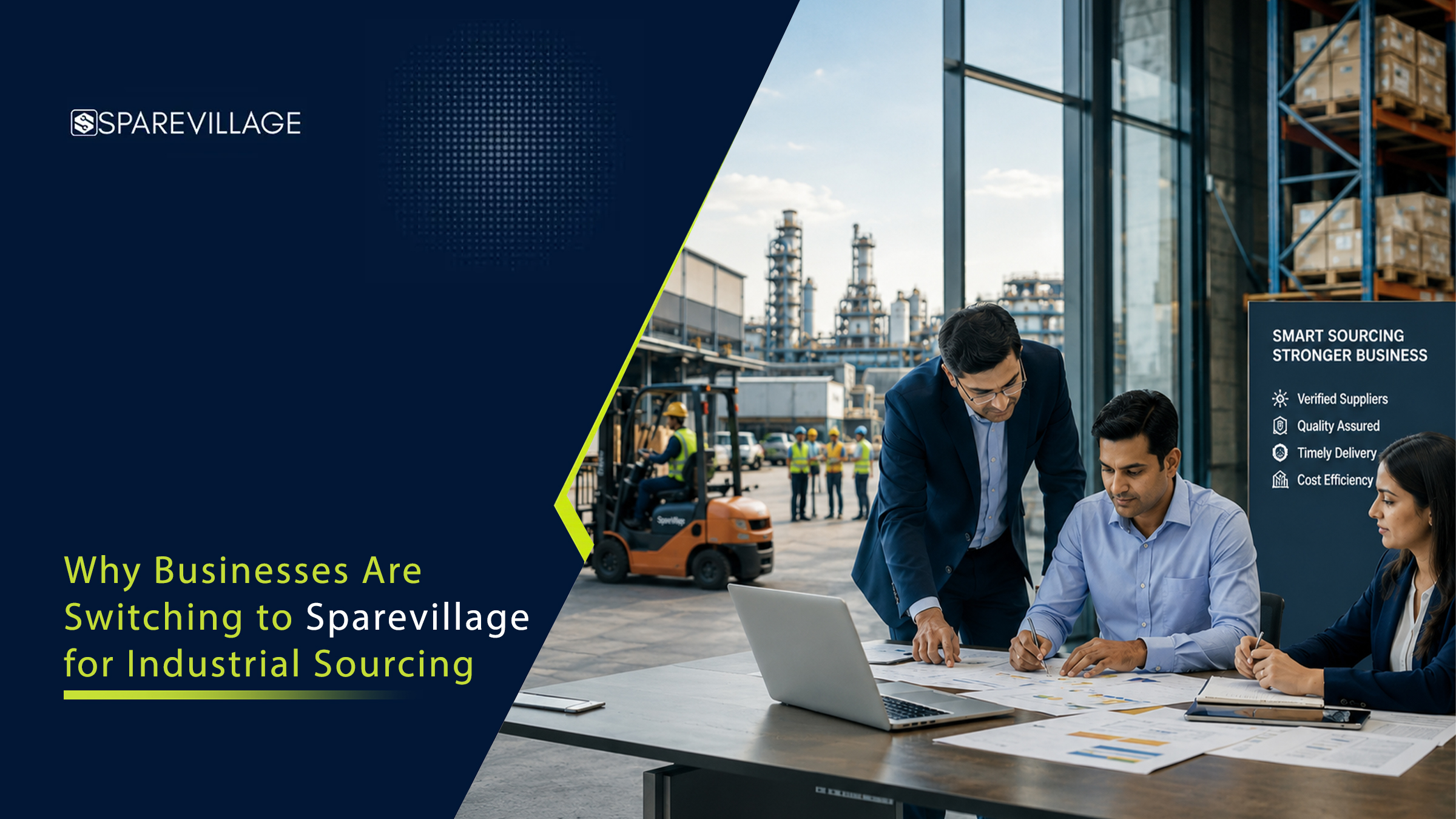 Industrial Sourcing with SpareVillage for Modern Businesses Industrial Sourcing platform by SpareVillage for businesses buying industrial products online