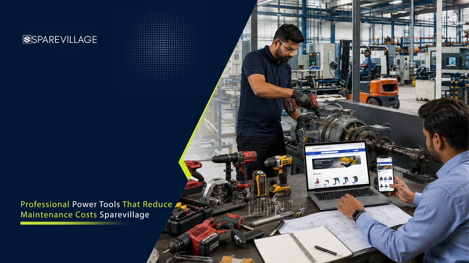 Low Maintenance Power Tools for Industrial Buyers. Professional power tools that reduce maintenance costs in industrial workshops