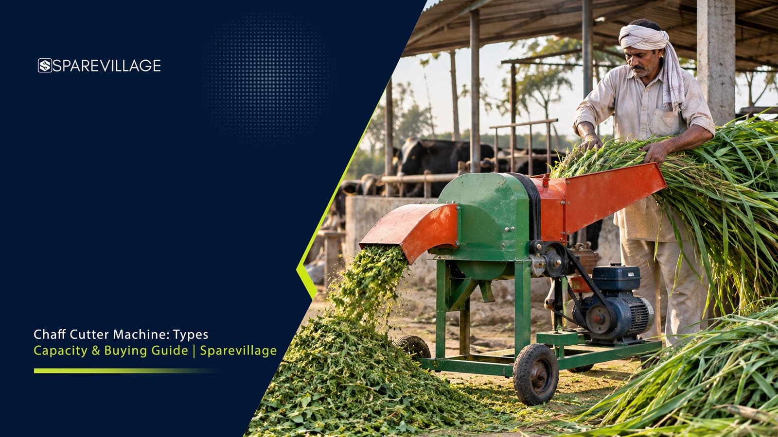 Chaff Cutter Machine for Dairy Farms Chaff cutter machine for dairy farm fodder cutting