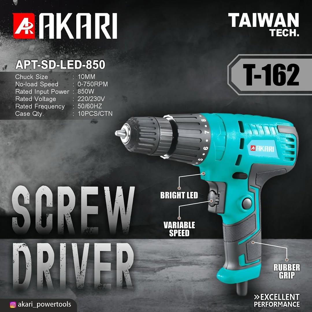 Akari Electric Screwdriver 10mm 850 Watt( APT-SD-LED-850) 2