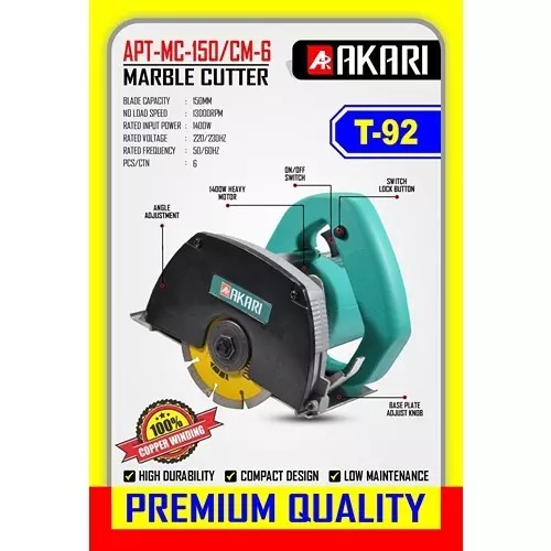 Akari apt-mc-150-cm-6 Marble Cutter 2