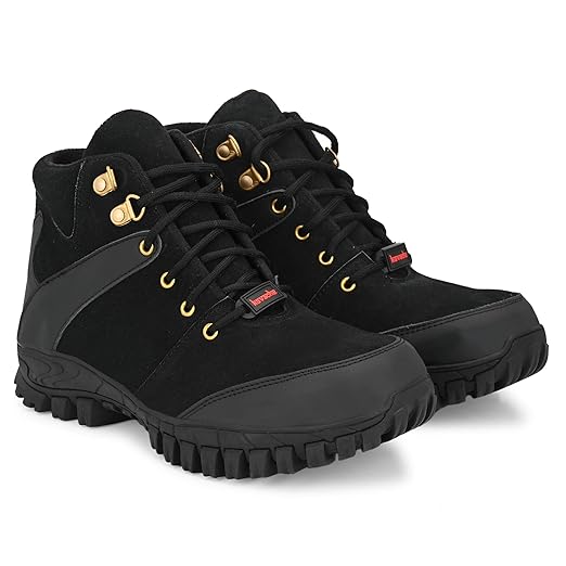 Kavacha Steel Toe Nubuck Leather Safety Shoe S82(Size- 7) 3