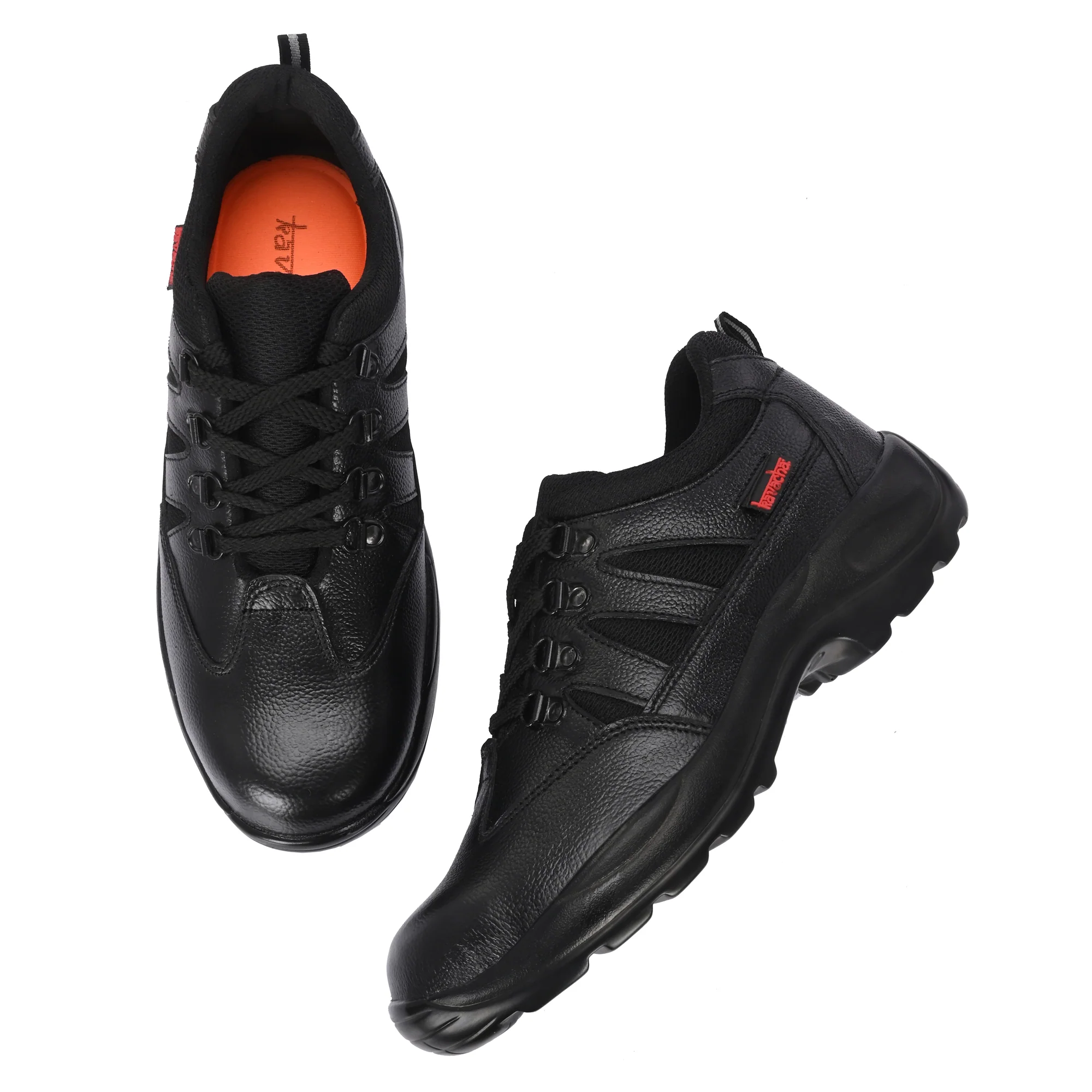 Kavacha Steel Toe Safety Shoe s139 Pure Leather Upper and PU Polyurethane Sole(size-6) 4
