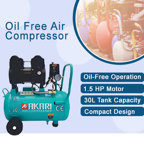 Akari APT-OFC-30L Oil Free Air Compressor 3