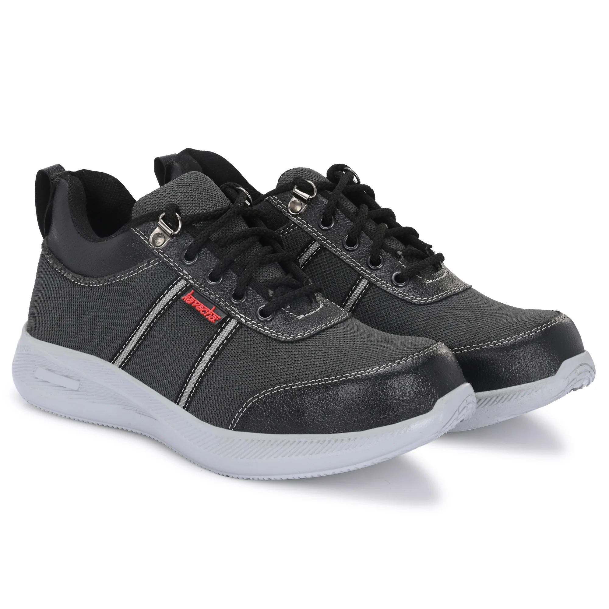 Kavacha Steel Toe Safety Shoe s136 with Mesh Leather Upper and Airmix Sole(size-6) 2