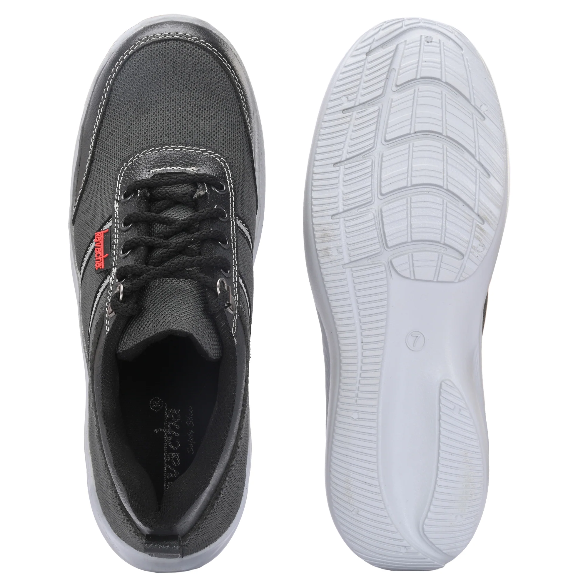 Kavacha Steel Toe Safety Shoe s136 with Mesh Leather Upper and Airmix Sole(size-6) 3
