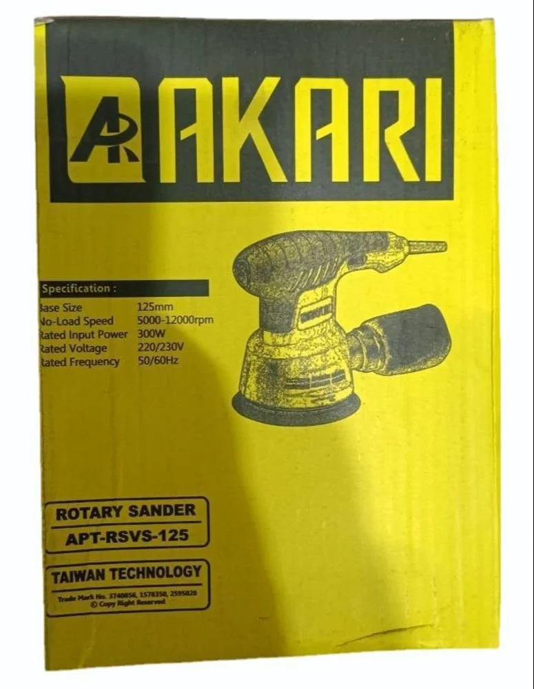 Akari APT-RSVS-125 Variable Speed Rotary Sander 3