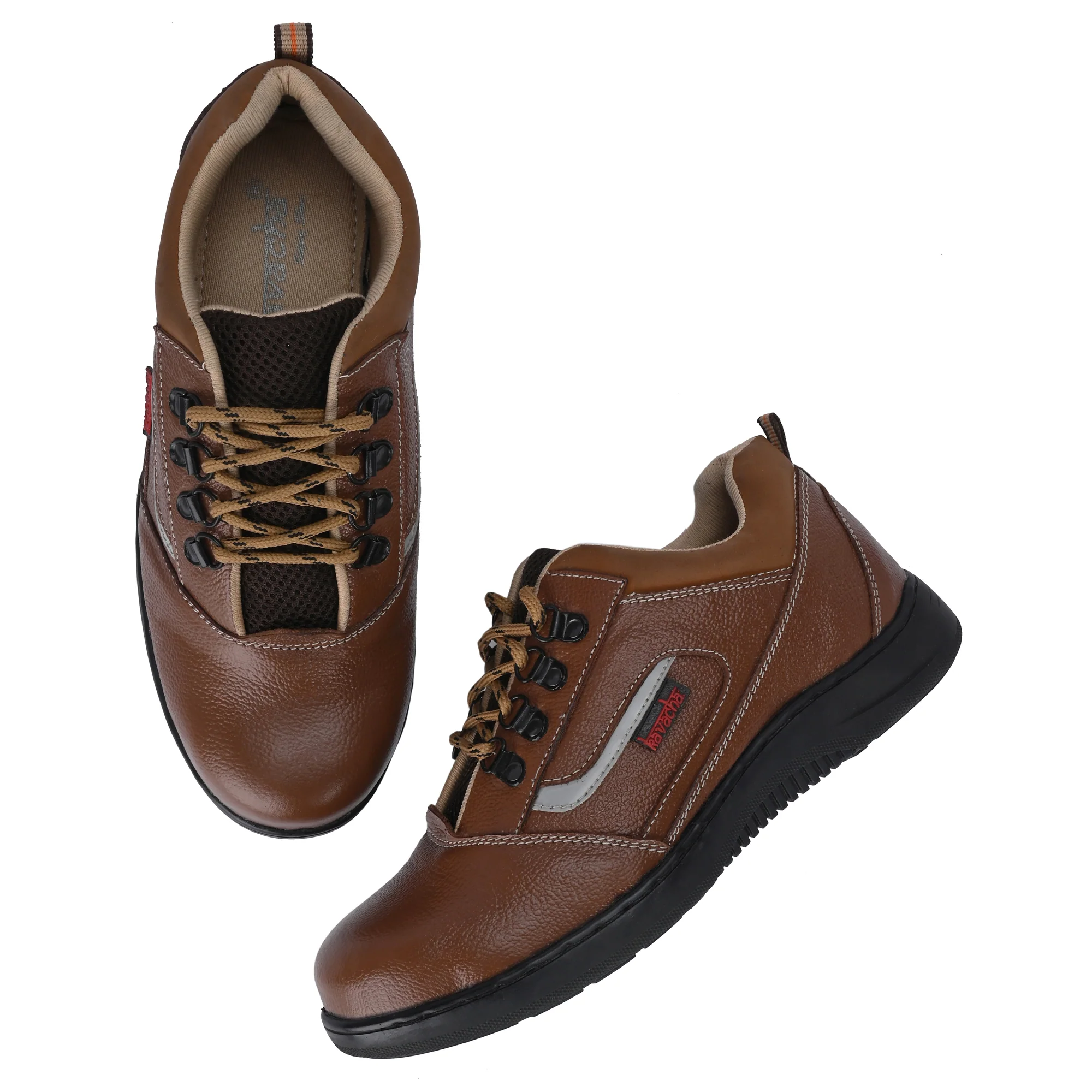 Kavacha Steel Toe Safety Shoe S225 with Pure Leather Upper and Foam Comfort & Rubber Sole(SIZE 6) 4