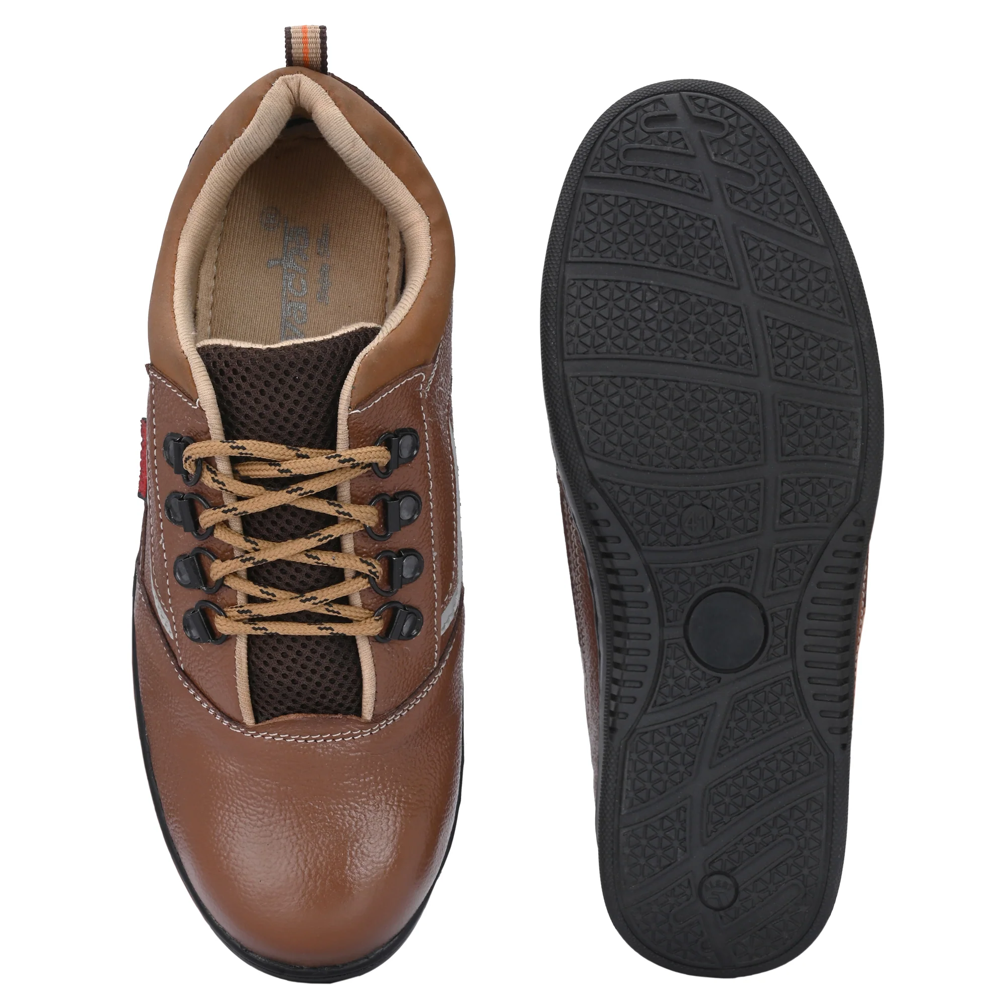 Kavacha Steel Toe Safety Shoe S225 with Pure Leather Upper and Foam Comfort & Rubber Sole(SIZE 7) 3