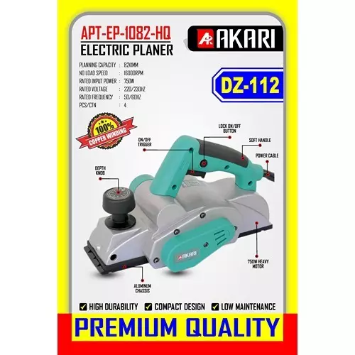 Akari APT-EP-1082HQ Heavy-Duty Electric Planer 2