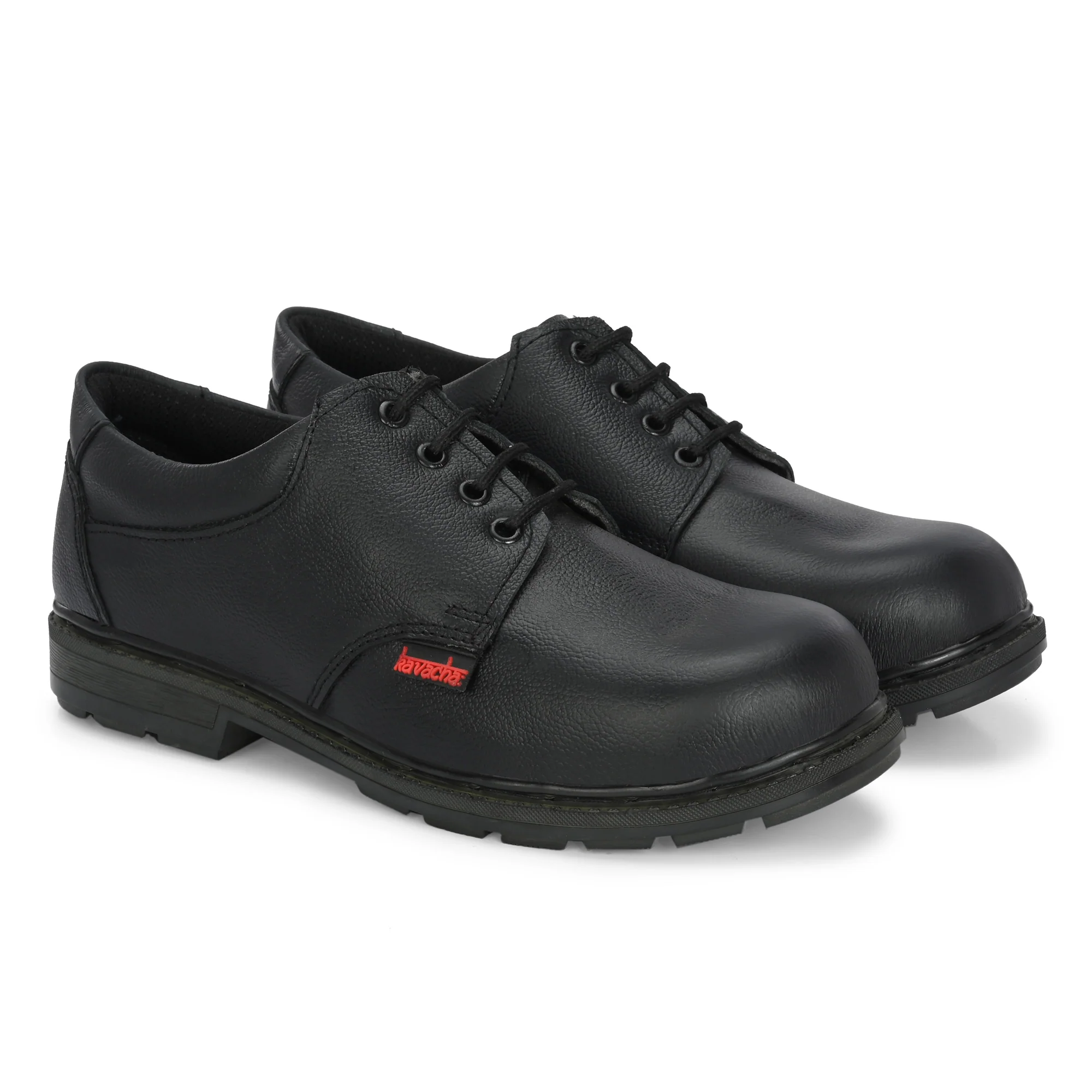 Kavacha S145 Pure Leather Steel Toe Safety Shoe(S145)(Size-6) 2