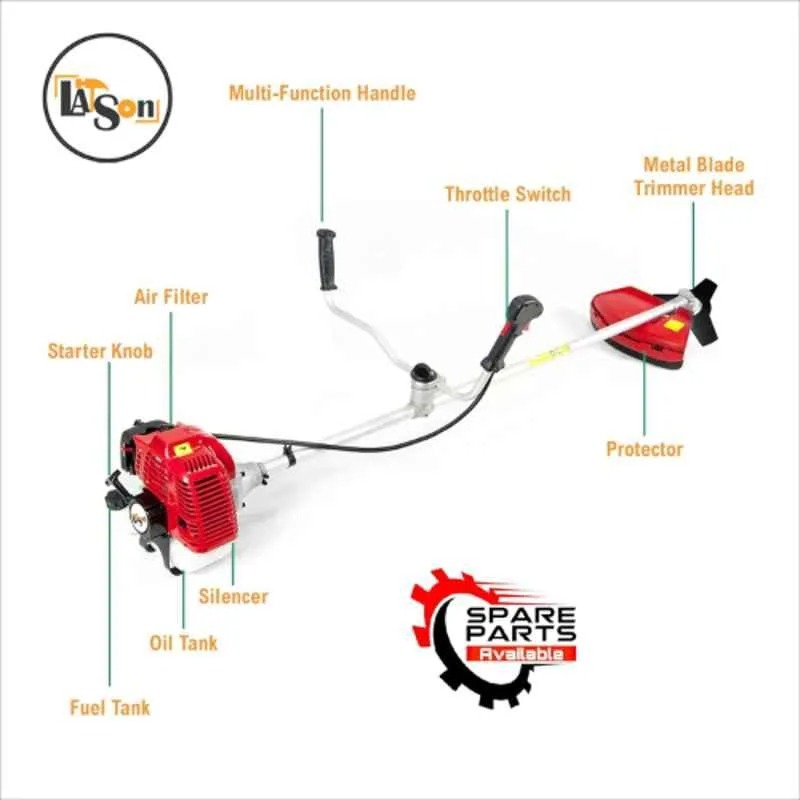 Latson 1.7HP Brush cutter 4 stroke 35 cc side pack for crop cutting,  GX-35( LT-BC-SP-4 ST-(GX-35)) 2