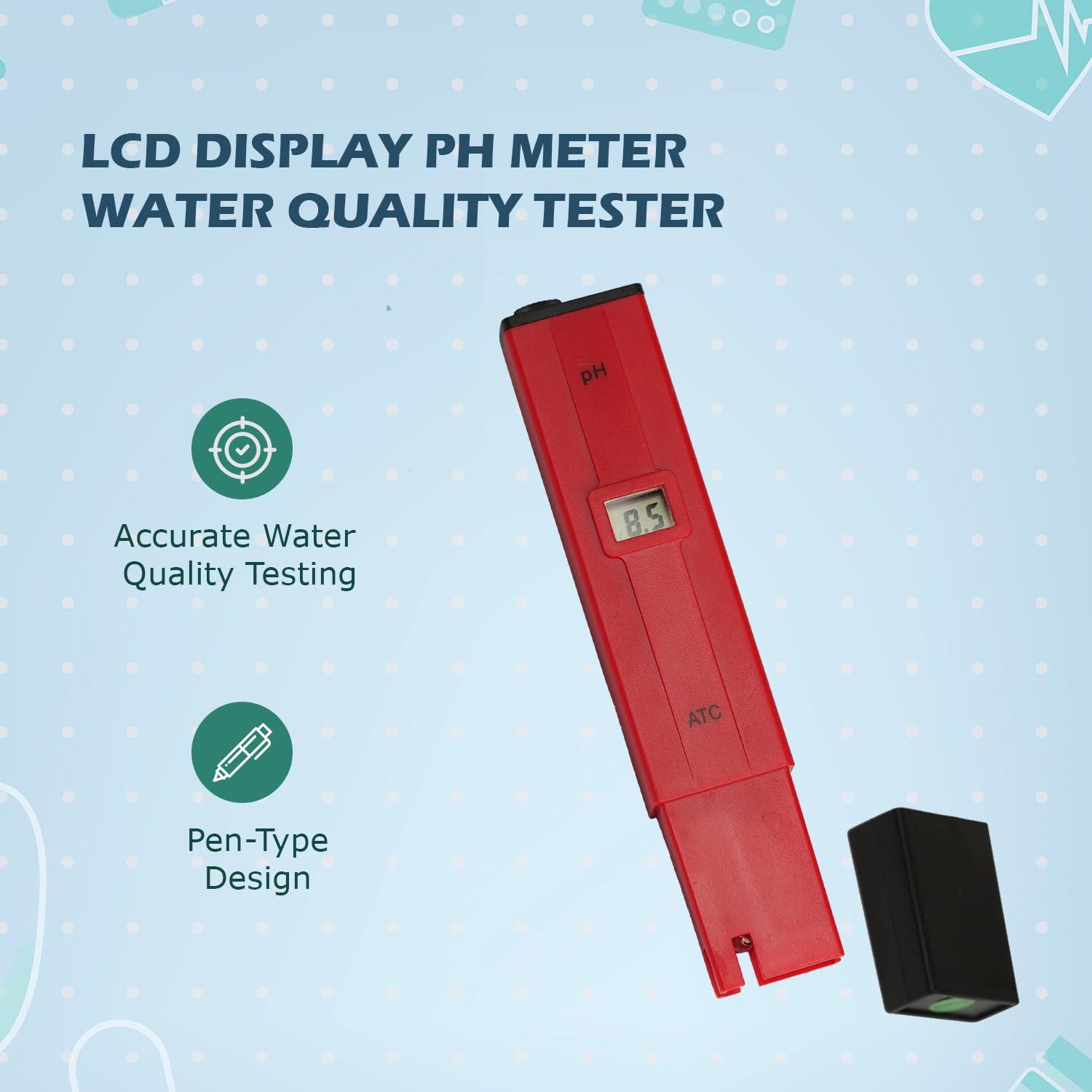 MCP Digital pH Meter for Water Testing MCP-PHM01 2
