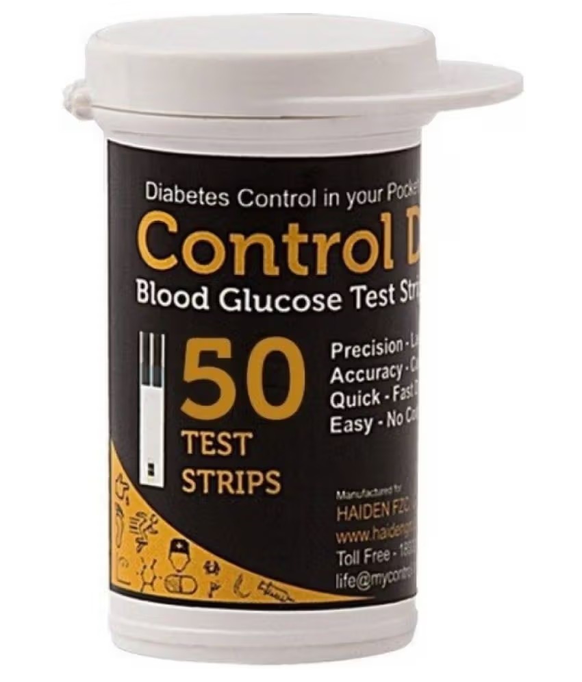 Control D Test Strips, 50 Count (Black) for Control D Glucometer only (Cntrol d -50) 2
