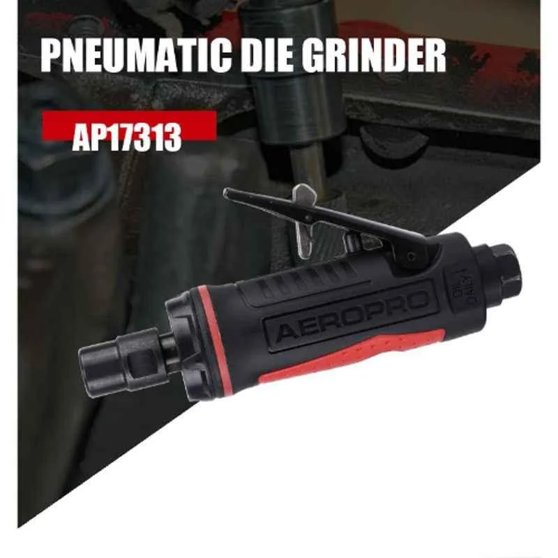 Aeropro RP-17313 1/4 (6mm) High-Speed Mini Air Die Grinder (25,000 RPM) 2