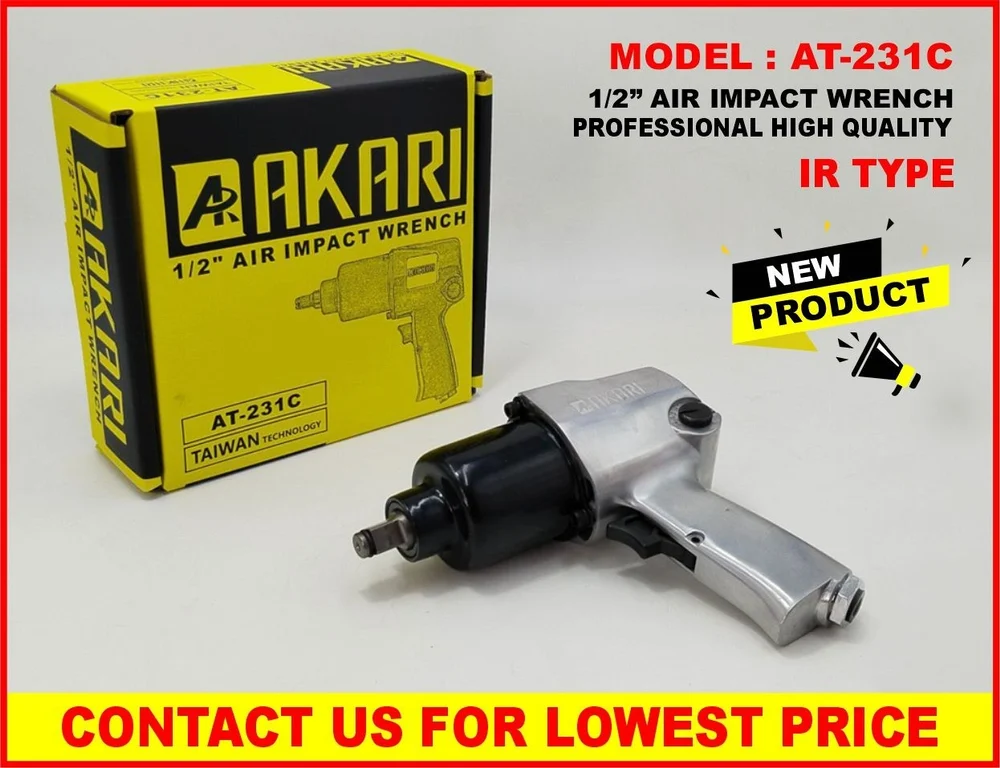 Akari AT-231C Heavy Duty Twin Hammer Air Impact Wrench 2