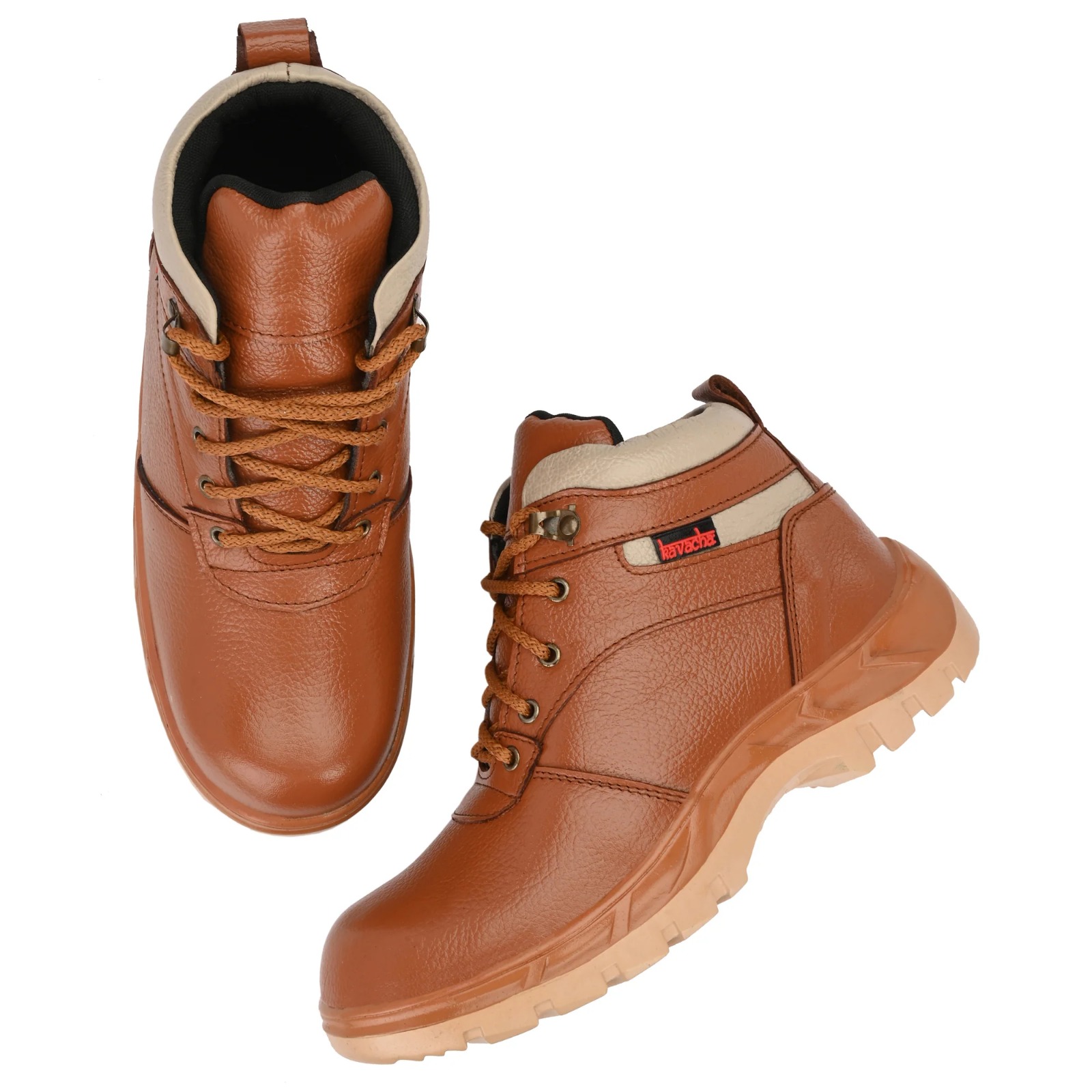 Kavacha S47 Leather Steel Toe Safety Shoes (s47)(Size-6) 5