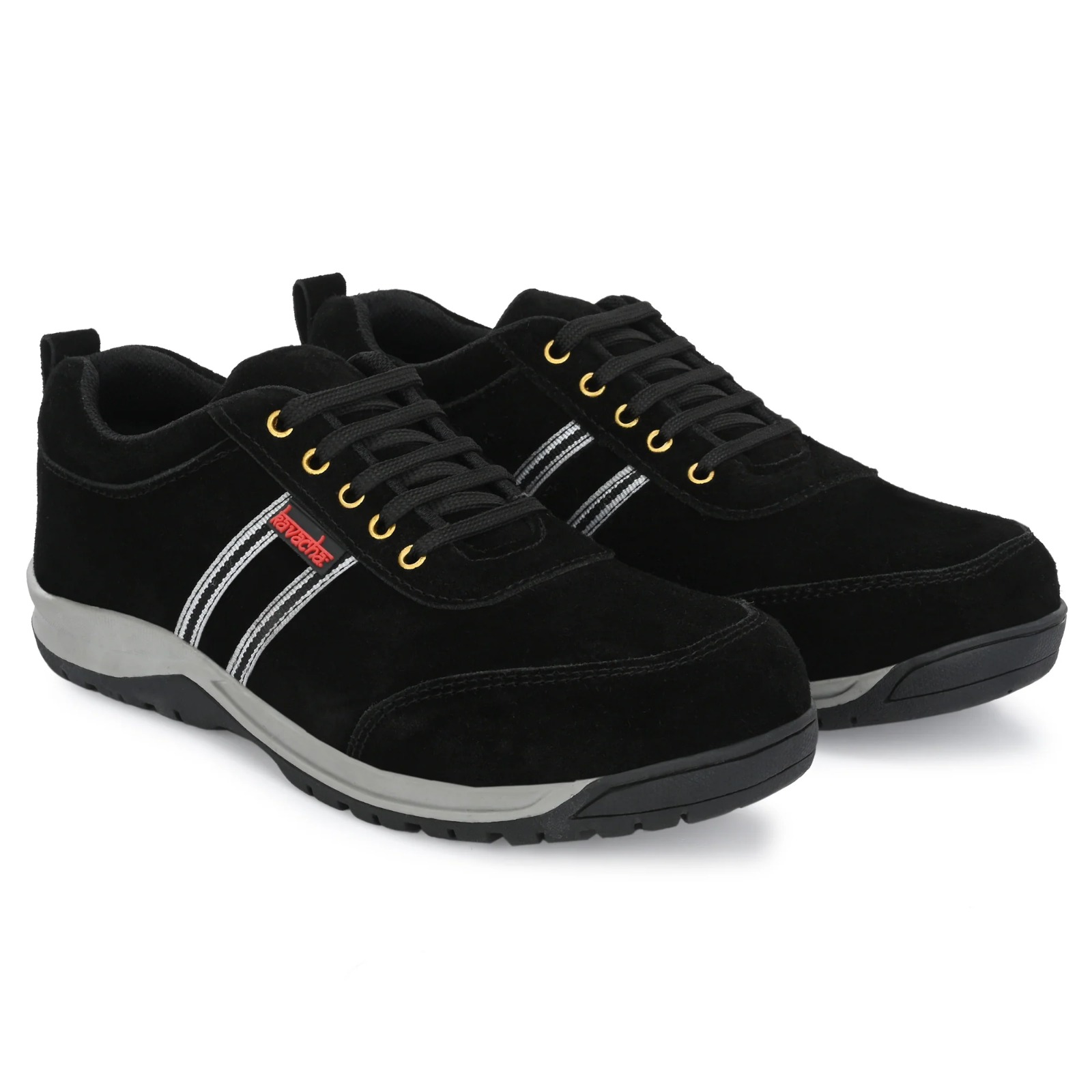Kavacha Steel Toe Safety Shoe , Suede Leather Upper and Foam Comfort & TPR Sole (S207) (SIZE 6) 3
