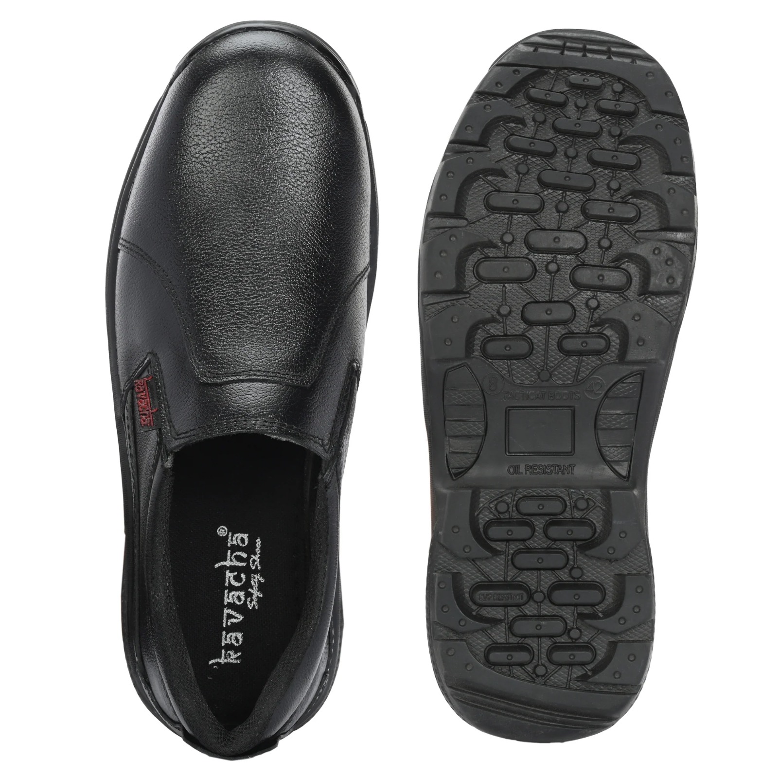 Kavacha Steel Toe Safety Shoe , Pure Leather Upper and Foam Comfort & TPR Sole (S262) (Size- 6) 5