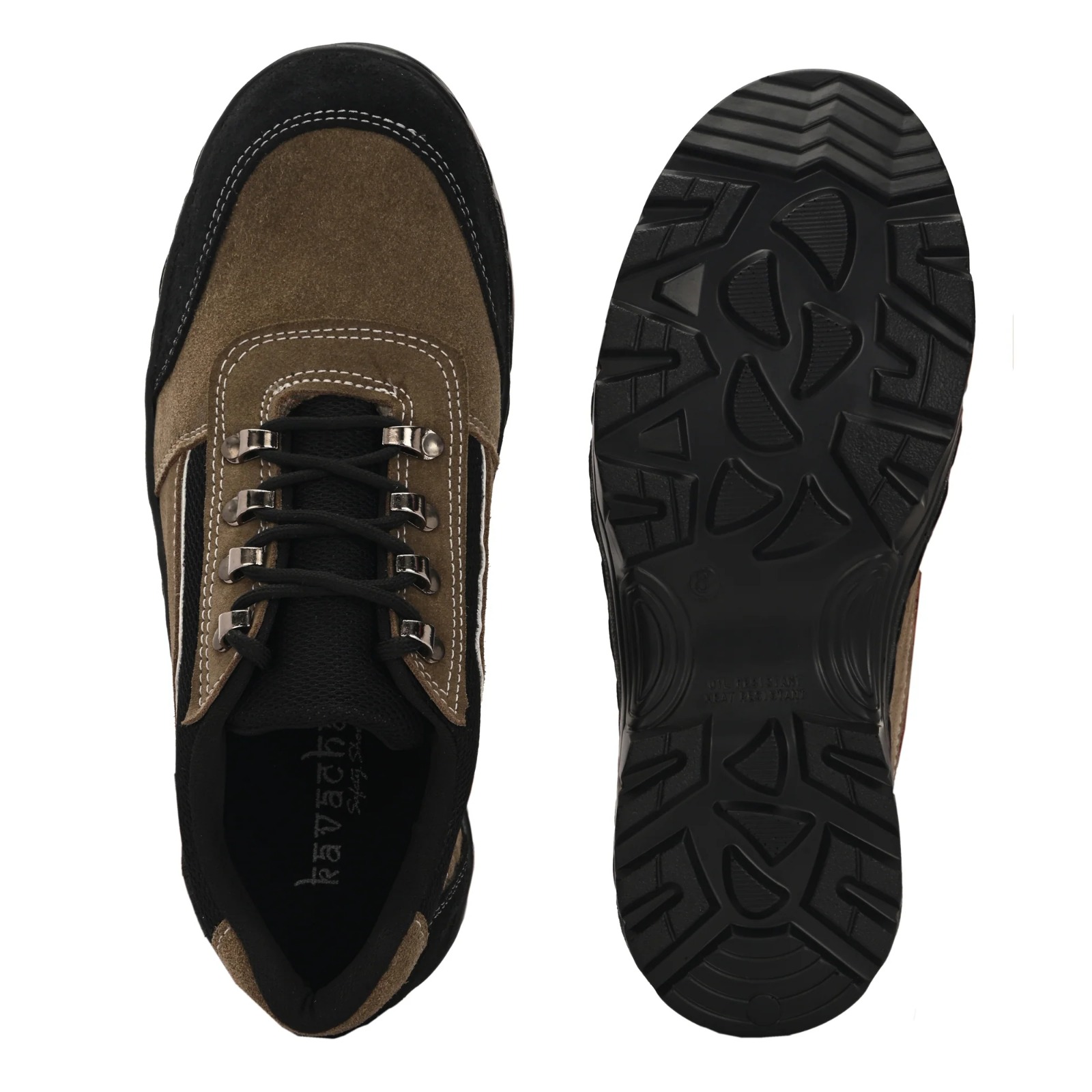 Kavacha Suede Leather Steel Toe Safety Shoe RN 501 PU Sole (Rn501) (SIZE 6) 5