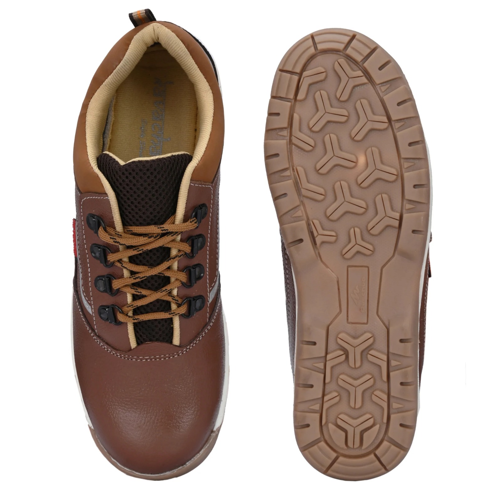 Kavacha Steel Toe Safety Shoe , Pure Leather Upper and Foam Comfort & TPR Sole (S222)(size-6) 4