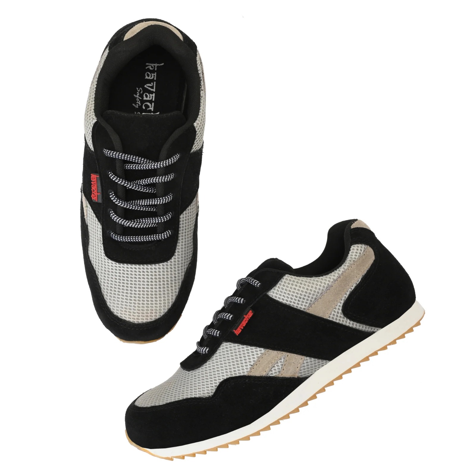 Kavacha Steel Toe Men's Safety Shoe with Mesh Upper and Foam Comfort & Phylon TPR Sole (S133)(SIZE 9) 3
