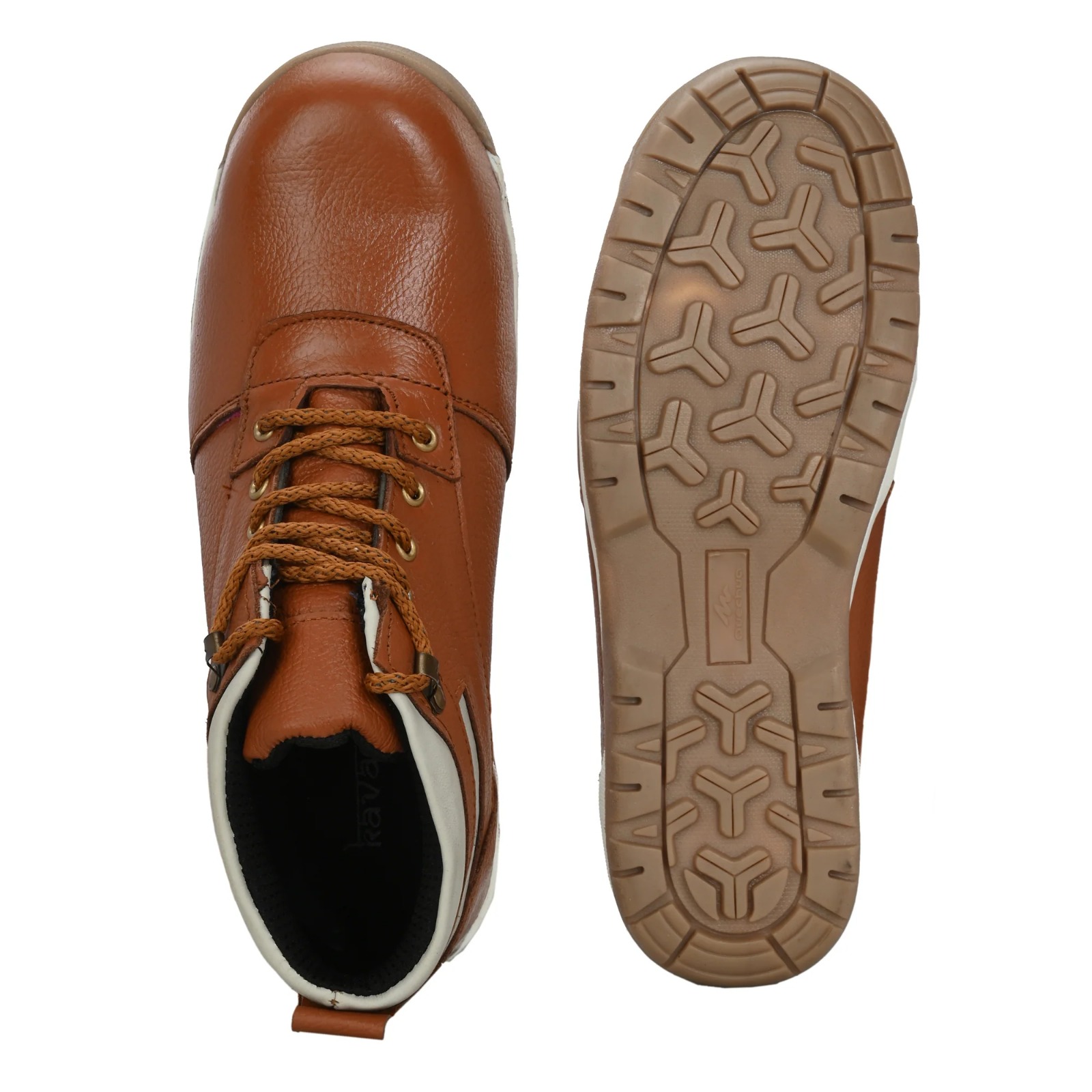 Kavacha Steel Toe Safety Shoe with Pure Leather Upper and Foam Comfort & TPR Sole (S247)(SIZE 6) 4