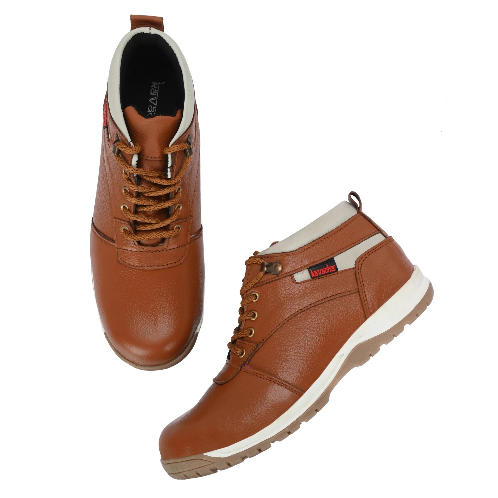 Kavacha Steel Toe Safety Shoe with Pure Leather Upper and Foam Comfort & TPR Sole (S247)(SIZE 6) 5