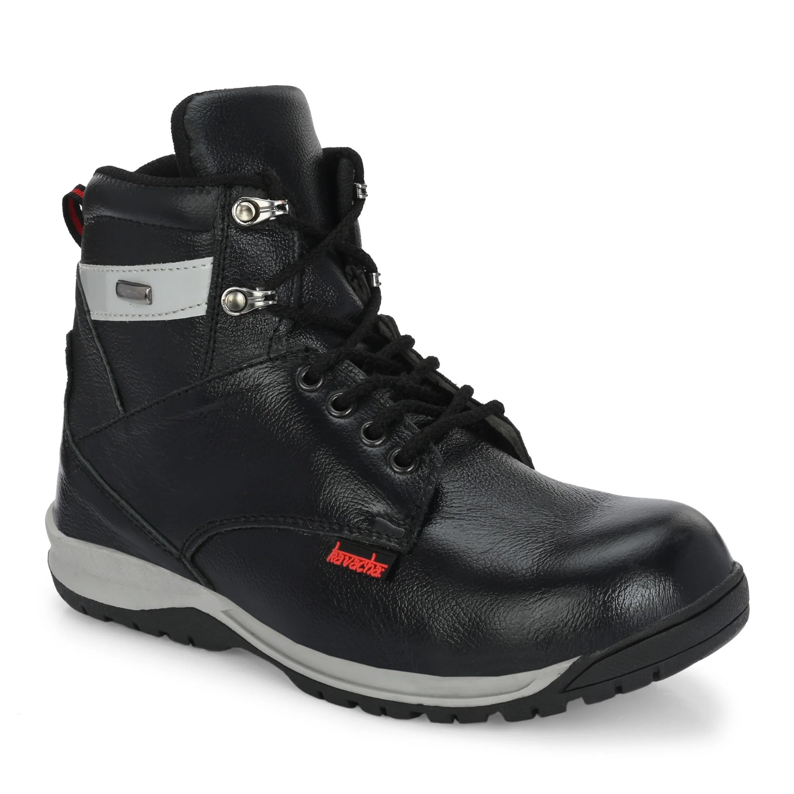 Kavacha Steel Toe Safety Shoe with Pure Leather Upper and Foam Comfort & TPR Sole (S219)(SIZE 8) 3