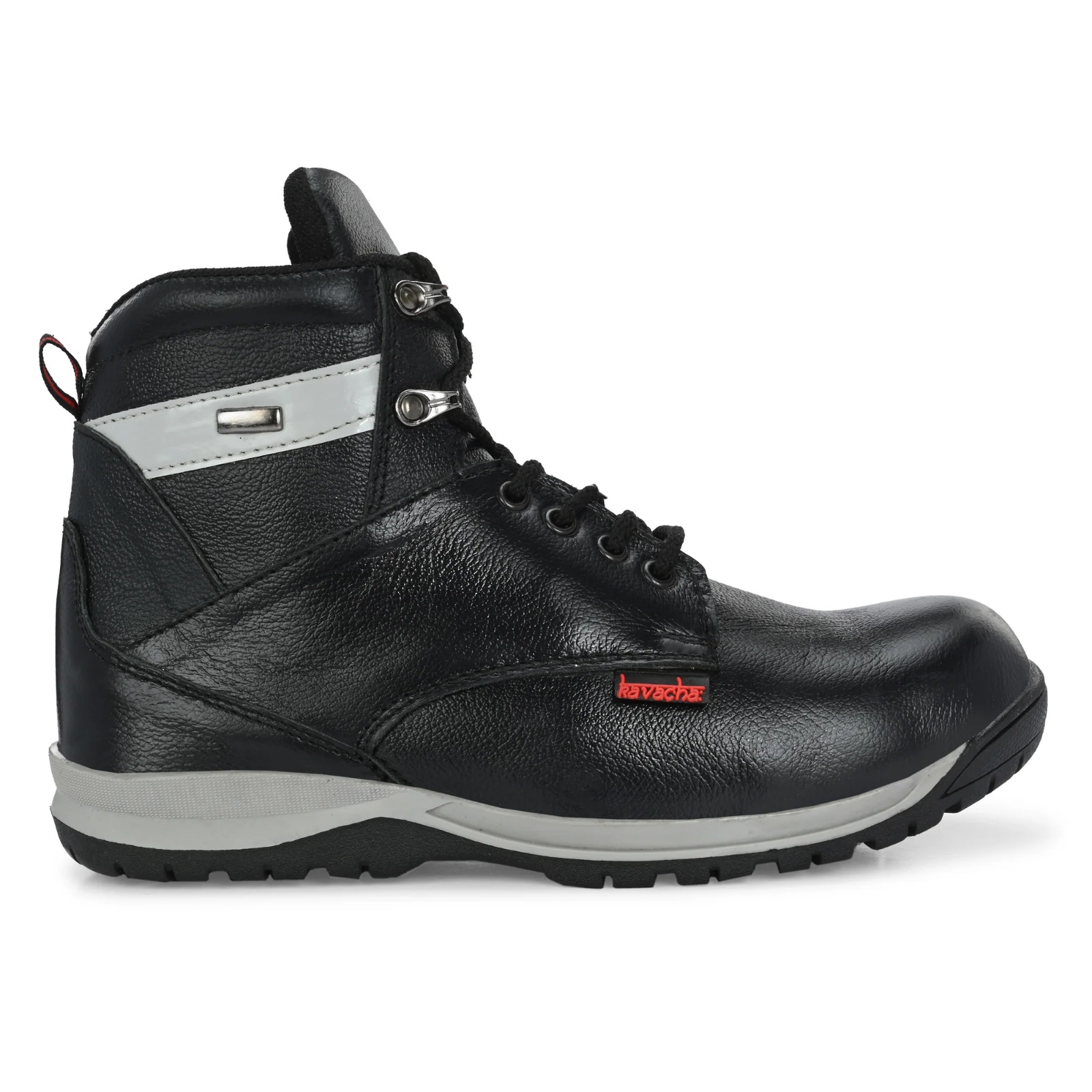 Kavacha Steel Toe Safety Shoe with Pure Leather Upper and Foam Comfort & TPR Sole (S219)(SIZE 9) 2
