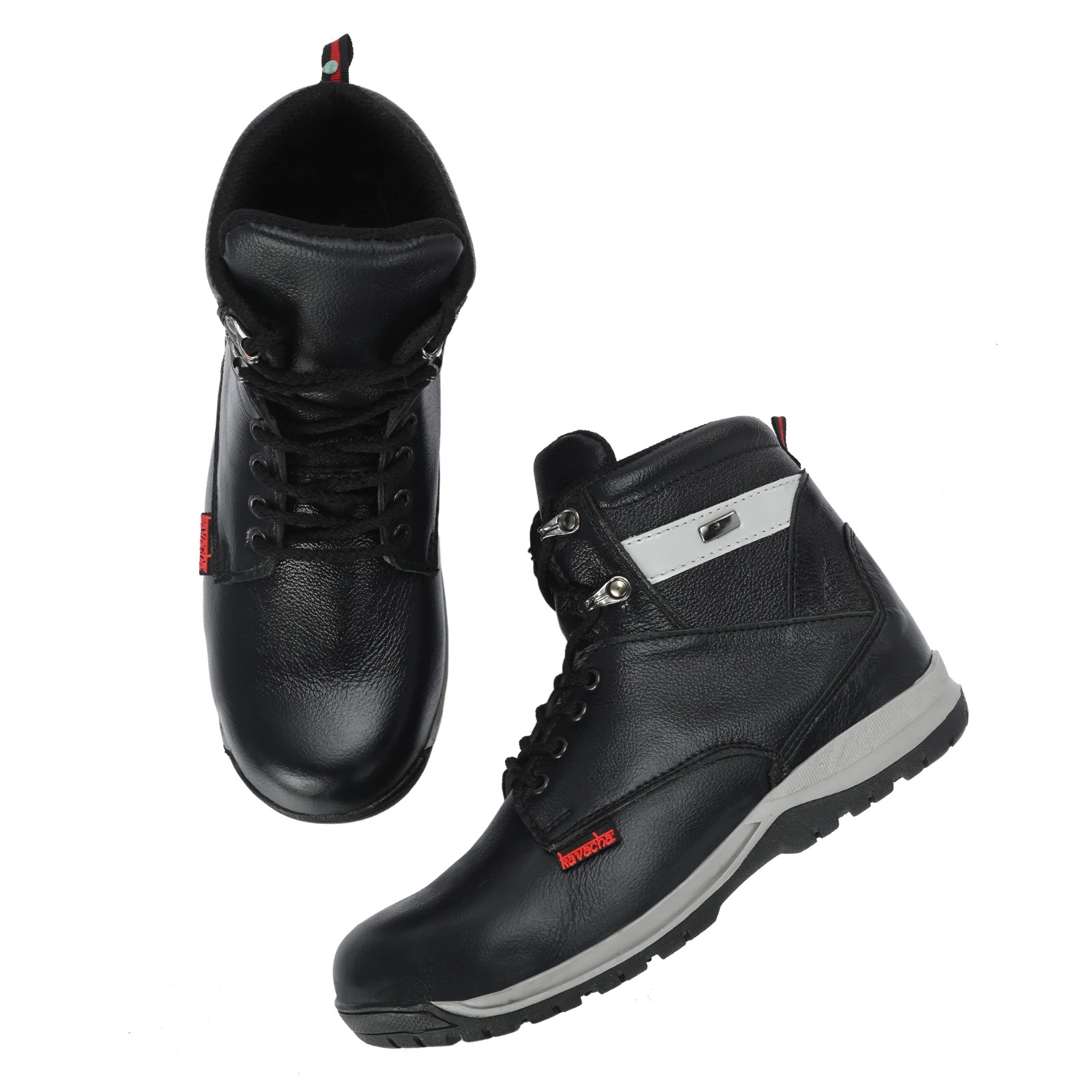 Kavacha Steel Toe Safety Shoe with Pure Leather Upper and Foam Comfort & TPR Sole (S219)(SIZE 10) 3
