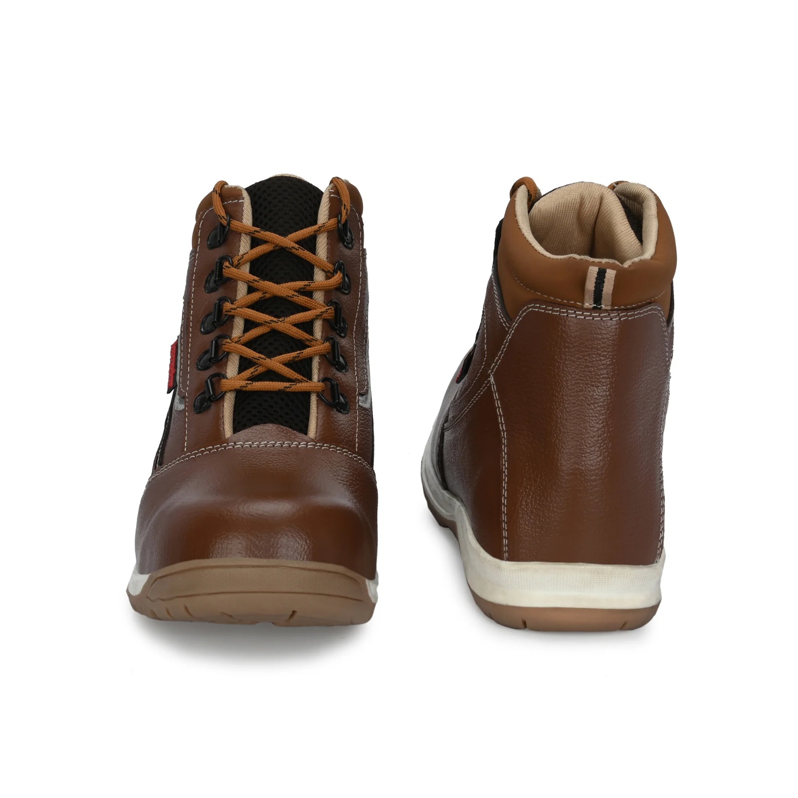 Kavacha Steel Toe Safety Shoe with Pure Leather Upper and Foam Comfort & TPR Sole (S220)(SIZE 6) 4