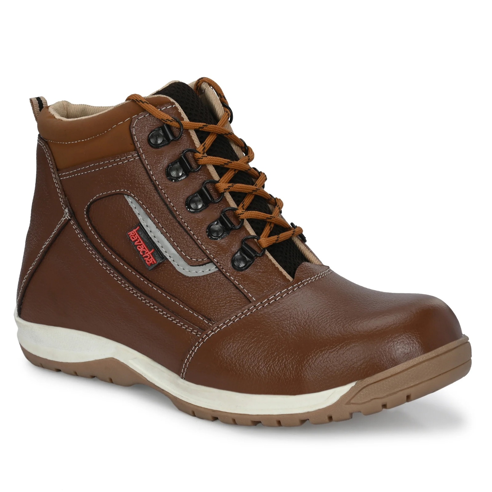 Kavacha Steel Toe Safety Shoe with Pure Leather Upper and Foam Comfort & TPR Sole (S220)(SIZE 9) 3