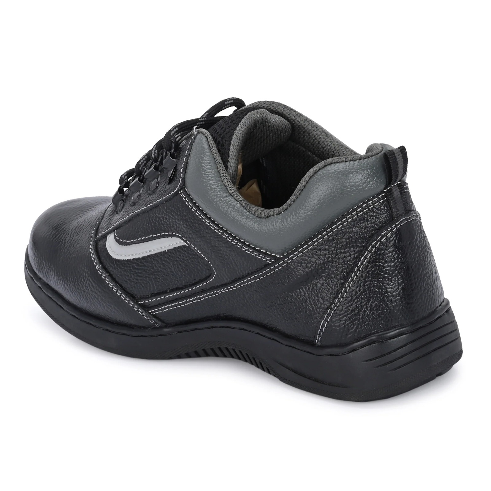 Kavacha Steel Toe Safety Shoe with Pure Leather Upper and Foam Comfort & Rubber Sole (S224)(SIZE 7) 2