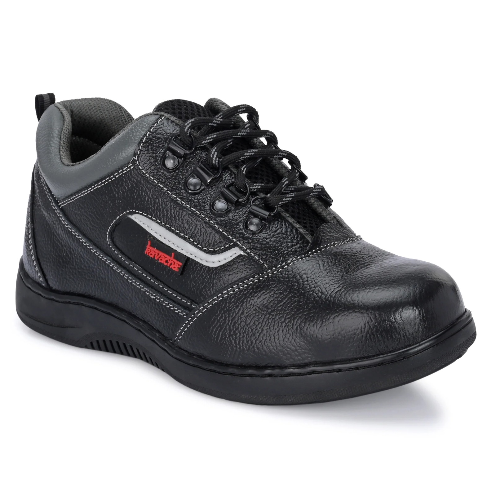 Kavacha Steel Toe Safety Shoe with Pure Leather Upper and Foam Comfort & Rubber Sole (S224)(SIZE 8) 2