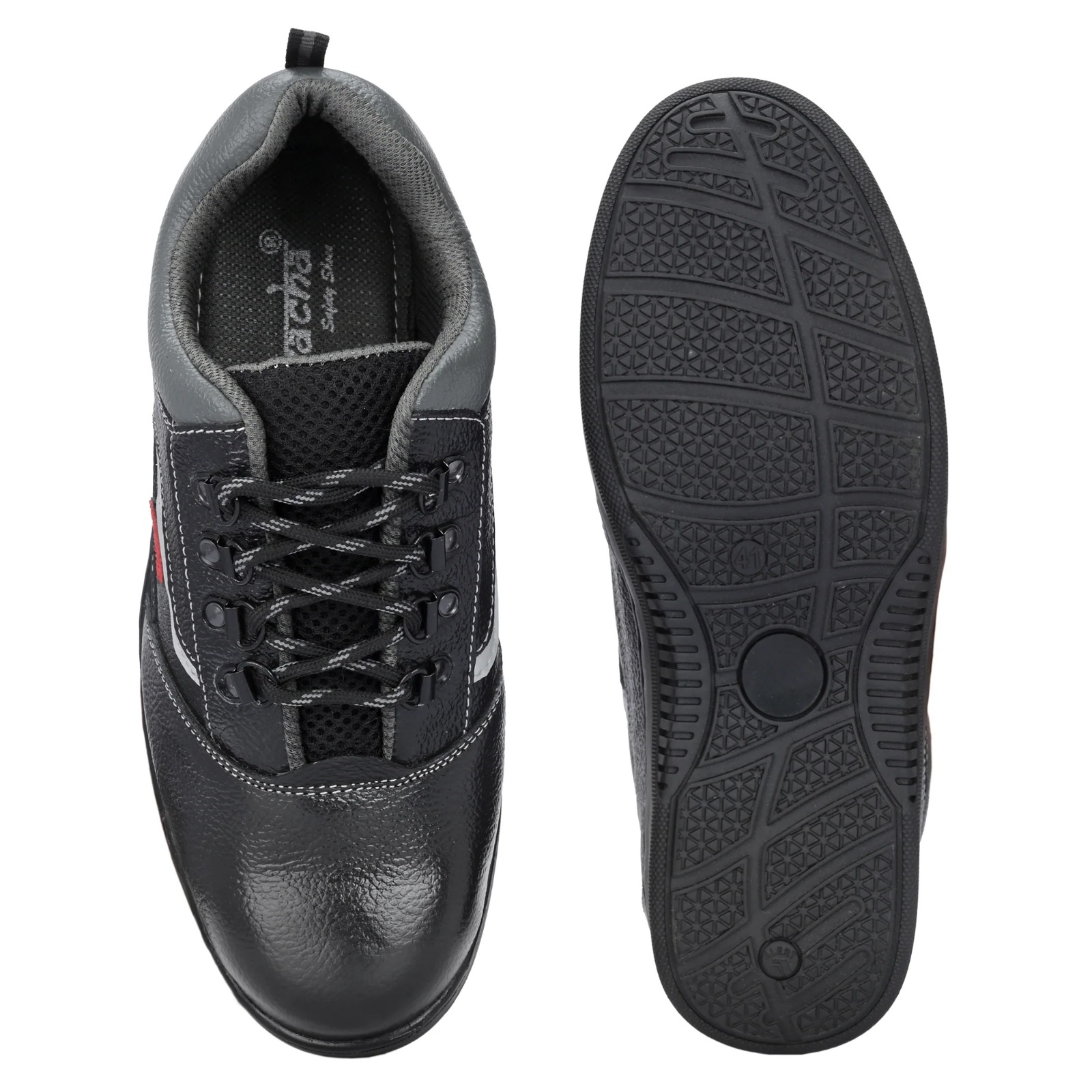 Kavacha Steel Toe Safety Shoe with Pure Leather Upper and Foam Comfort & Rubber Sole (S224)(SIZE 9) 3