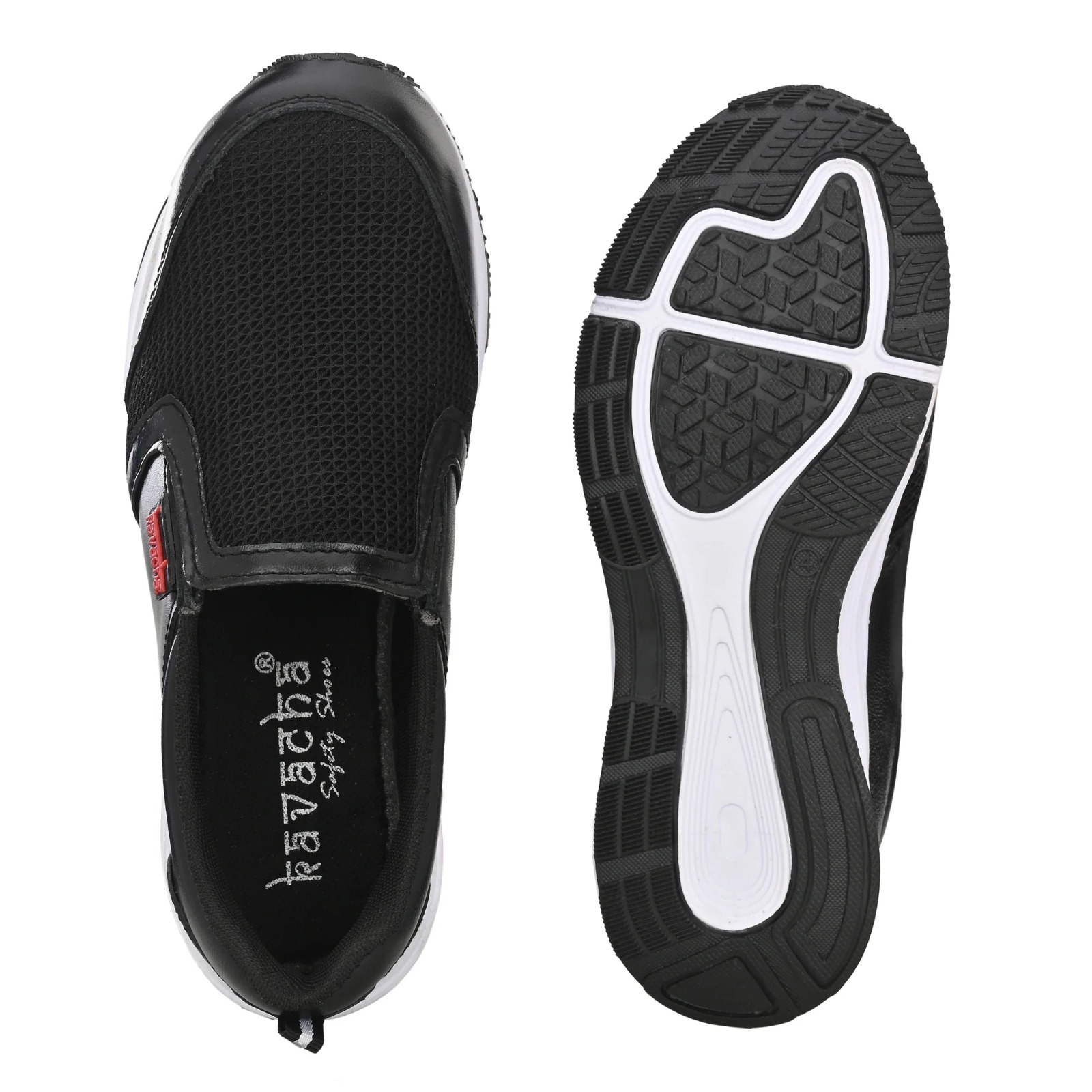 Kavacha Pure Leather Mesh Steel Toe Women's/ Ladies Safety Shoe (Black) (S127)(SIZE 3) 5