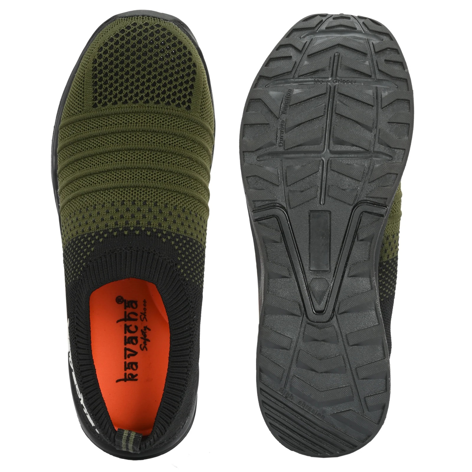 Kavacha Steel Toe Safety Shoe with Knitted Upper and Foam Comfort & Phylon TPR Sole (S218) (SIZE 6) 5