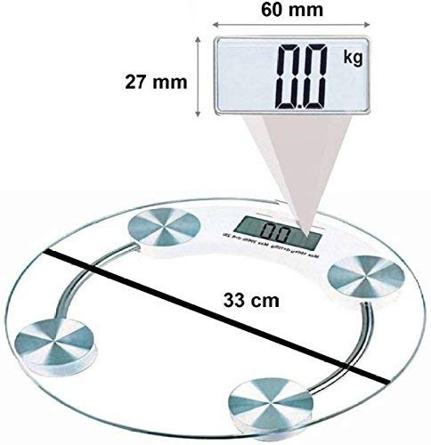 MCP Digital Glass Weight Machine for body weight Round Personal weighing scale for home use (8mm-round) 4