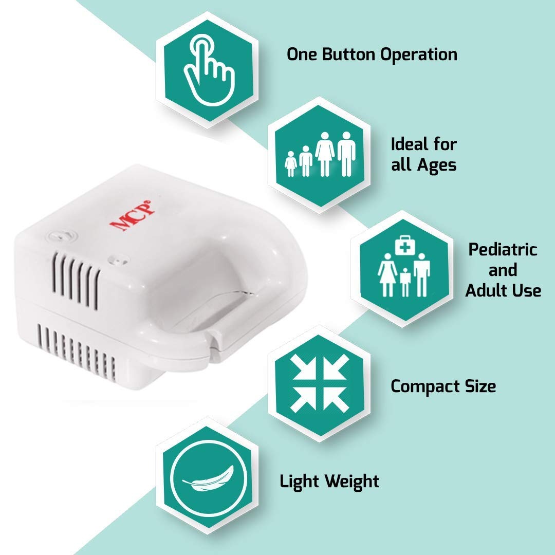 MCP Handy Air Compressor Nebulizer Machine for Adults & Child Cough, respiratory throat allergies (mcp handy nebulizer) 4