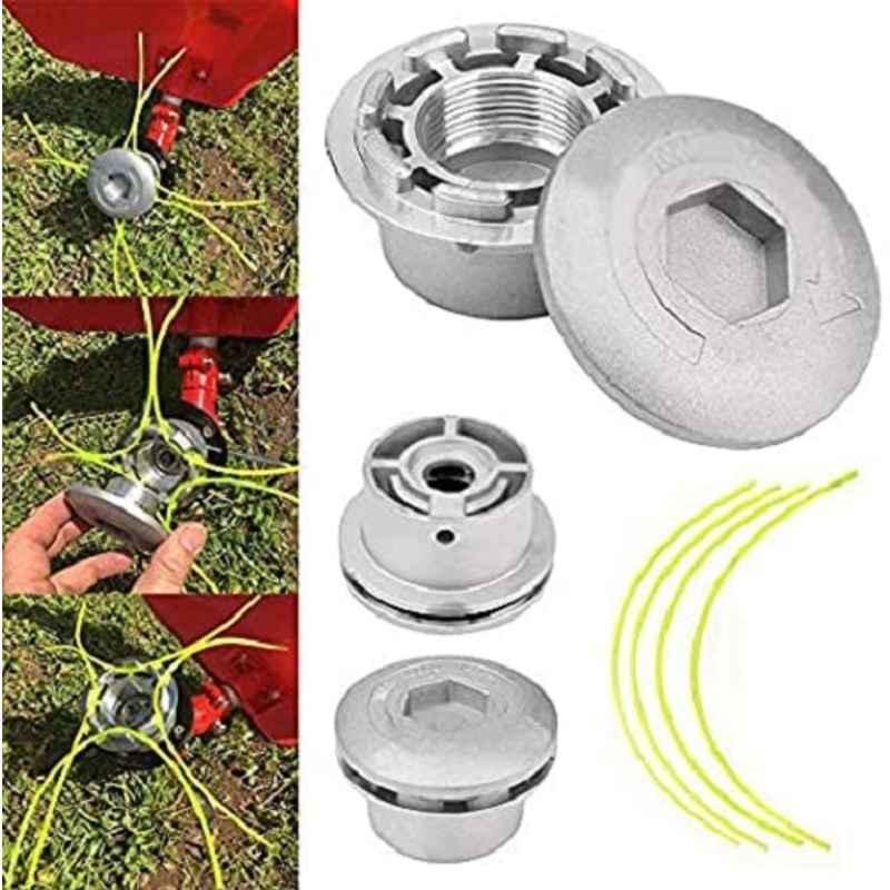 Greenleaf Aluminum Grass Trimmer Head with 2 Nylon Lines for Brush Cutter (BC2S-52-037C) 3