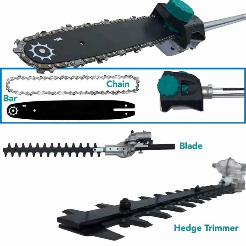 Greenleaf 50cc 4 Stroke 6 in 1 Brush Cutter with Weeder Tiller Chainsaw & Blade Attachments (SP-GX-50TAC) 2