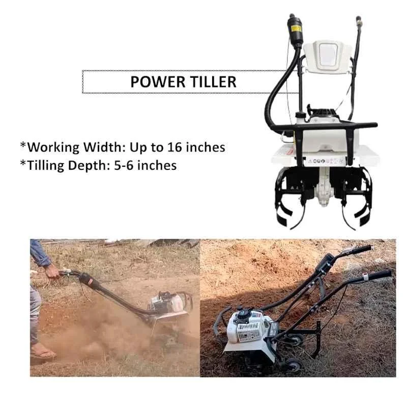 Greenleaf 3HP 2 Stroke 63cc Engine Mini Power Tiller (PW-3HP) 3
