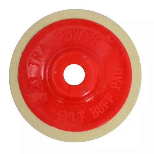 Xtra Power 4 inch (100 mm) Felt Buff Pad (Pack of 10) 4