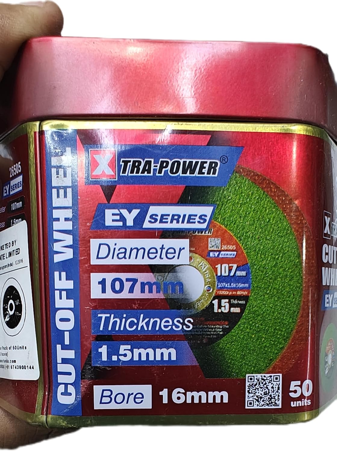 H9 XtraPower 4Inch (107mm x 1.5mm) Cut-Off Wheel for Metal Steel, Iron, Stainless Steel (Pack of 25) (cutoffdisc-100mm-EY-Xp-25 50 100) 3