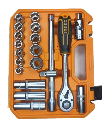 INGCO INGCO HKTS12201 20 Pcs 1/2" socket set Hand Tool Kit (20 Tools)(INGCO INGCO HKTS12201 20 Pcs 1/2" socket set Hand ) 3
