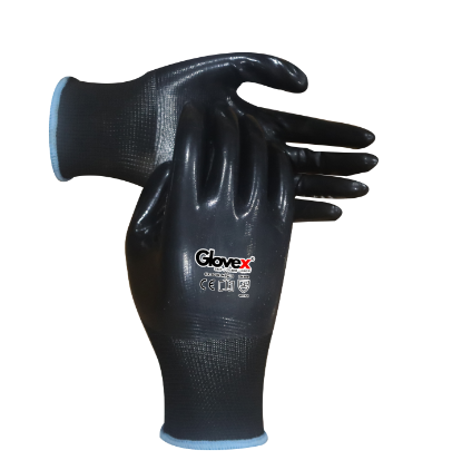 Nitrile Fully Coated Gloves(GX-1002-NFC-B) (pack of 600 prs) 2
