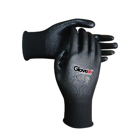 Nylon Shell Nitrile Coated Gloves With Dots(GX-1004-NC-DT)(pack of 600 pair) 2
