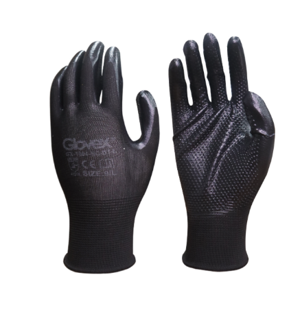 Nylon Shell Nitrile Coated Gloves With Dots(GX-1004-NC-DT)(pack of 600 pair) 3
